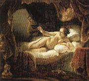 Rembrandt van rijn Danae oil painting
